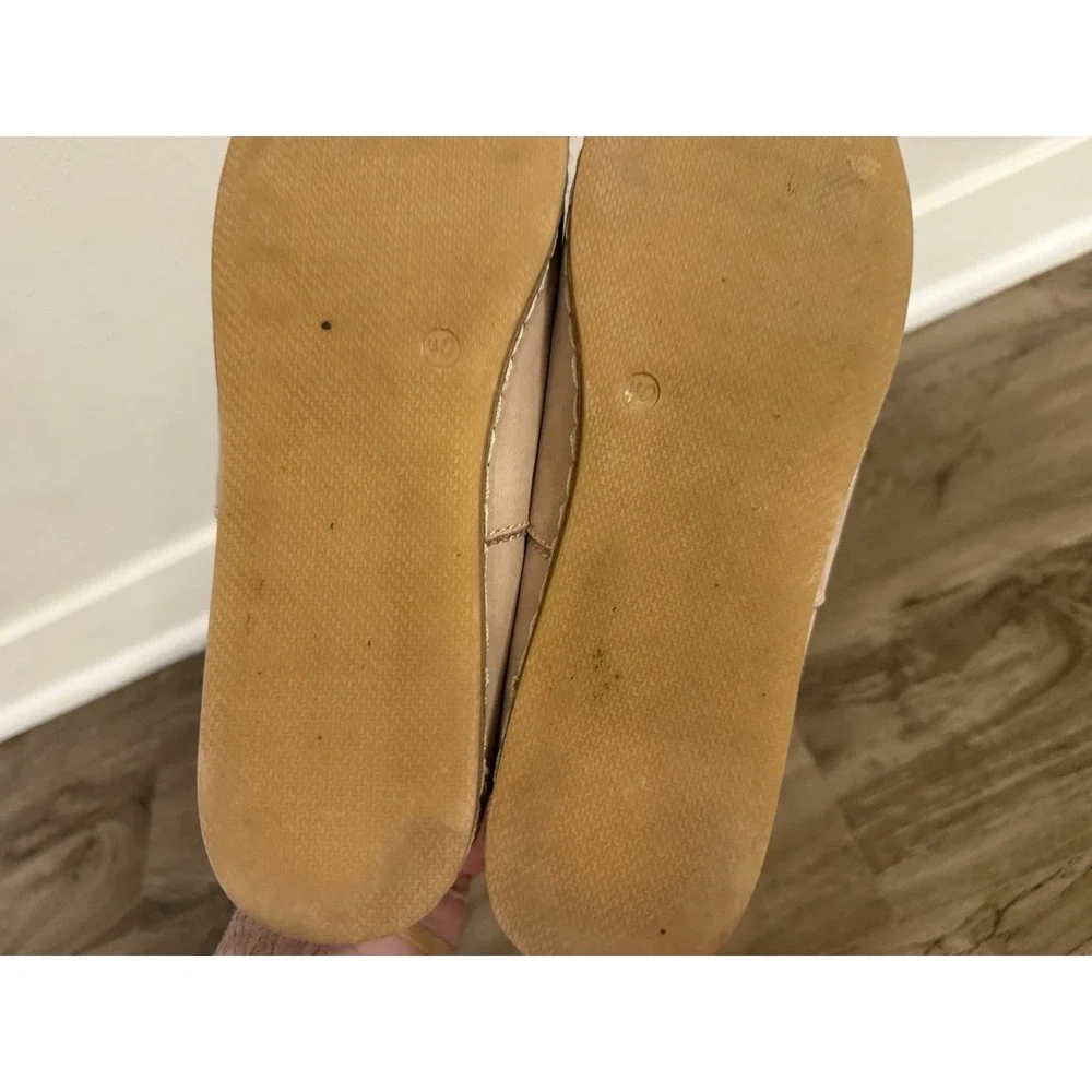 Charix Womens 40 Beige Suede Slip On Loafers Casual Comfort Everyday Style